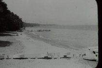 View north along the beach
